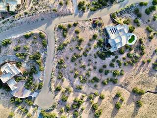 Top-down aerial of the lot